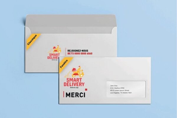Enveloppes format DL avec fenêtre,