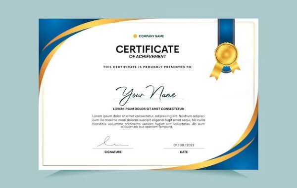 Certificat / Attestation – Format A4 – Image 2